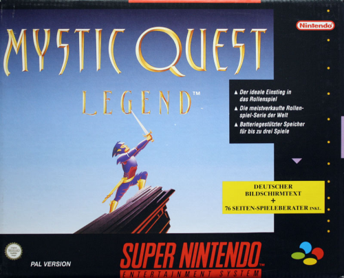 Mystic Quest Legend mit Spieleberater
