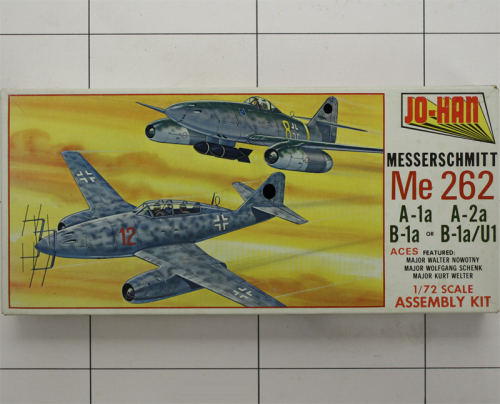 Me 262, JO-HAN 1:72 verschiedene Ausführungen