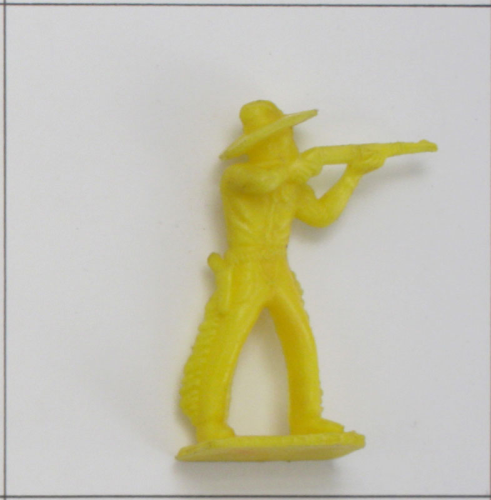 Cowboy mit Gewehr zielend, (K) Gelb
