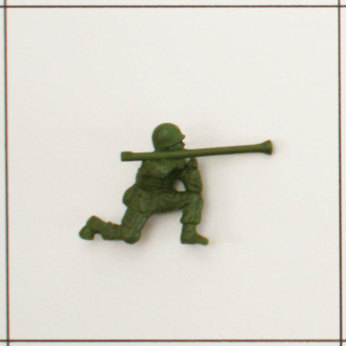 US-Soldat knieend mit Bazooka, oliv