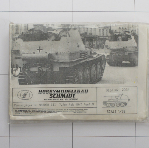 Panzerjäger 38 Marder 3 Ausf. M, Schmidt Vaku 1:35