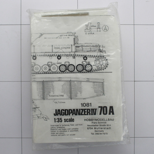 Jagdpanzer IV/70 A, Basis Tamiya, Schmidt Vaku 1:35