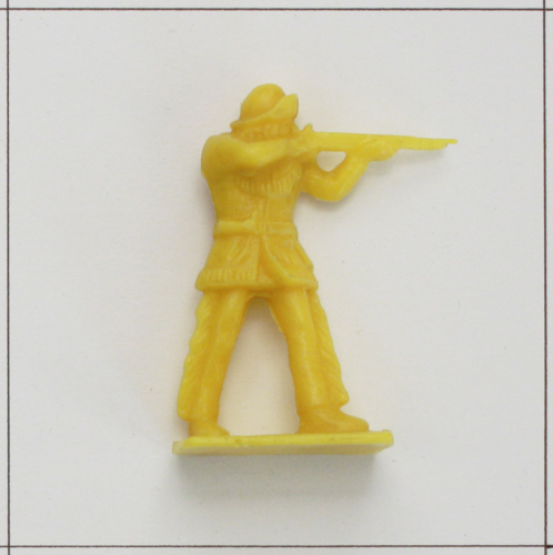 Trapper mit Gewehr zielend, Gelb, <br />Tim Mee, Westernfiguren
