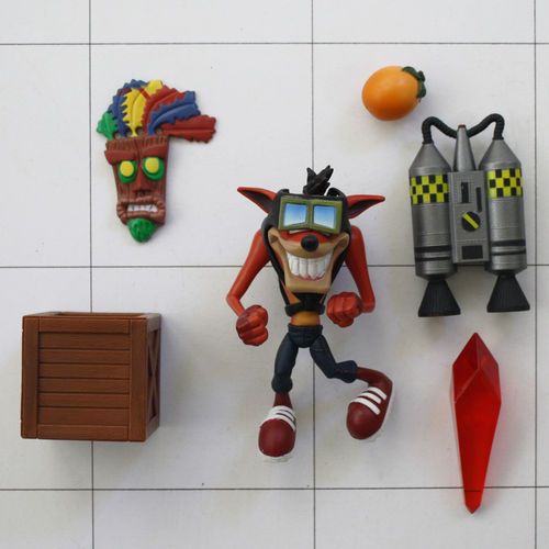 Crash Bandicoot, Jet Pack, Resaurus, Video Game Figuren