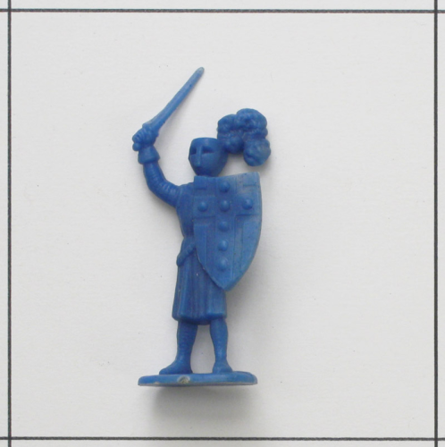 Ritter mit Schwert und Schild, blau<br />Weichplastik, Leyla