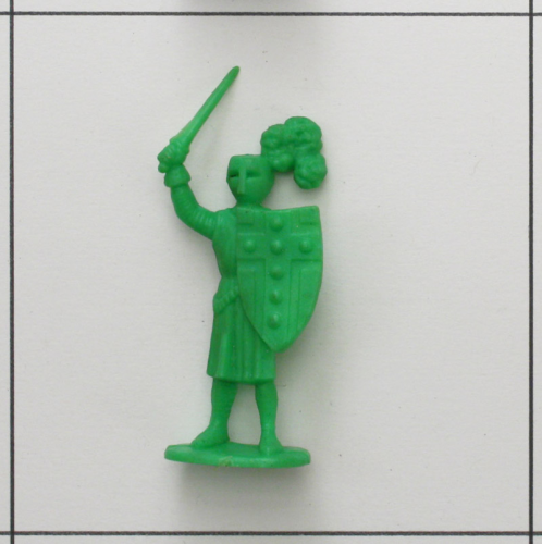 Ritter mit Schwert und Schild, grün, Weichplastik, Leyla