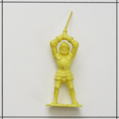 Ritter mit Schwert beidhändig, gelb<br />Weichplastik, Leyla