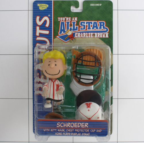Schroeder with Mitt, Mask, Chest Protector, Peanuts, All Star, Actionfigur