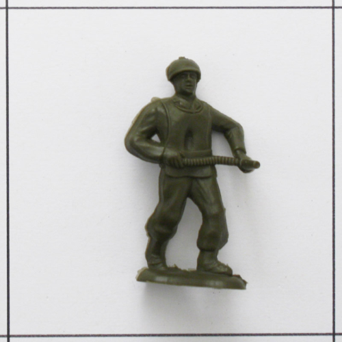 Soldat mit Flammenwerfer, oliv<br />Weichplastik, Bergen Toys