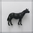 Pferd stehend, Kopf nach rechts, schwarz<br />Weichplastik, Timpo Bauernhof, Farm