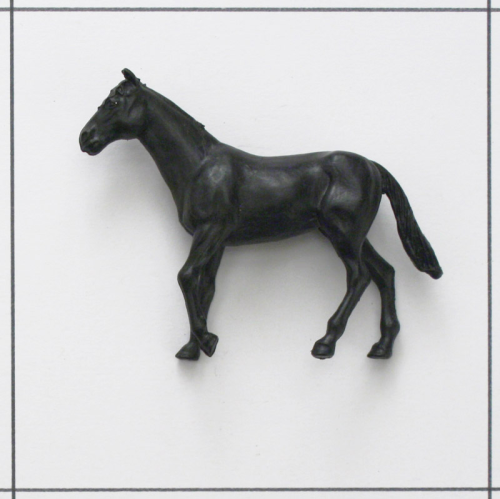 Pferd laufend, schwarz<br />Weichplastik, Timpo Bauernhof, Farm