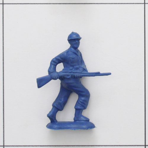 Soldat mit Gewehr, dunkelblau<br />Weichplastik, Bergen Toy