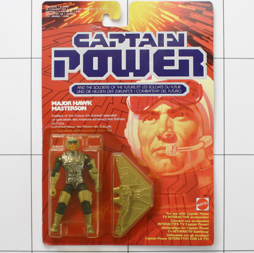 Major Hawk Masterson, Captain Power, Mattel, Actionfigur