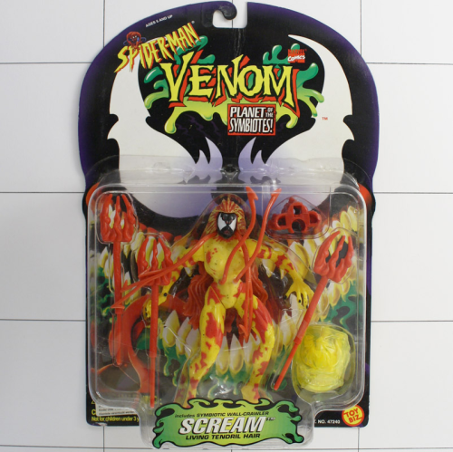 Scream, Venom, Planet of the Symbiotes, Spiderman, ToyBiz