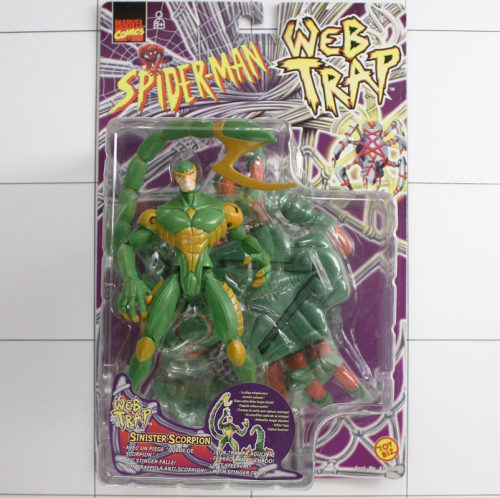 Sinister Scorpion,  Spiderman,  Web Trap, ToyBiz