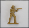 Cowboy, Gewehr im Anschlag,  70mm<br />cremefarben, Heinerle, Domplast