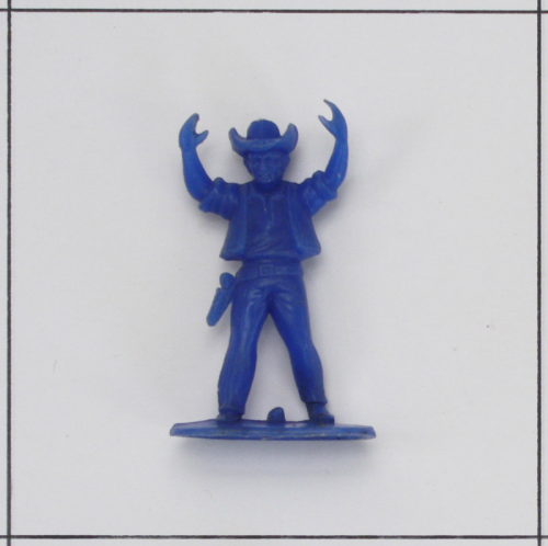 Cowboy "Hände hoch", blau, Jean Höfler