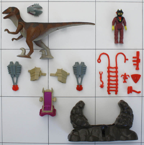 Deinonychus R mit Antor, Dino-Riders, Tyco, Serie 1
