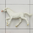 Pferd laufend, weiß, 70 mm, Elastolin, Weichplastik