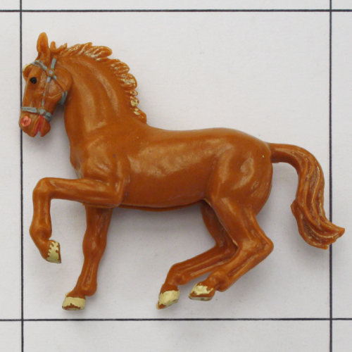 Pferd, braun, 70 mm, Elastolin, Weichplastik