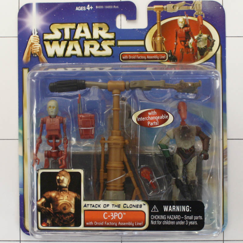 C-3PO with Droid Factory, Attack of the Clones, Star Wars, Episode 2, Hasbro