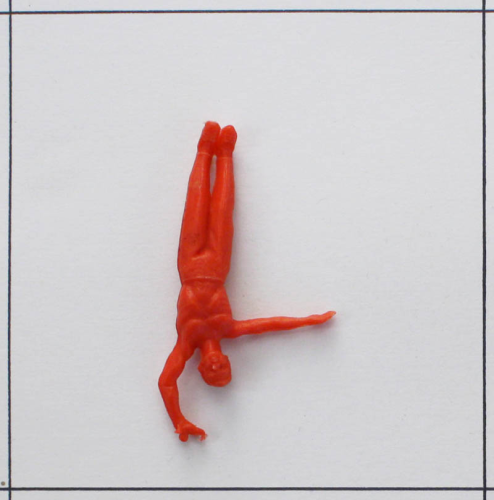 Akrobat (Handständler) ohne Bodenplatte, rot
