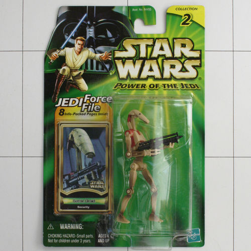 Battle Droid, Security, Star Wars, Power of the Jedi, Hasbro