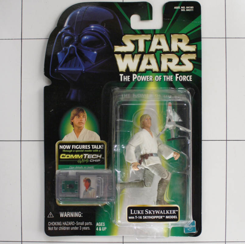 Luke Skywalker, mit Chip, Star Wars, Power of the Force, Hasbro