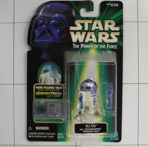 R2-D2, mit Chip, Star Wars, Power of the Force, Hasbro