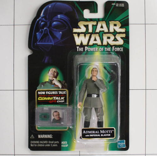 Admiral Motti, mit Chip, Star Wars, Power of the Force, Hasbro