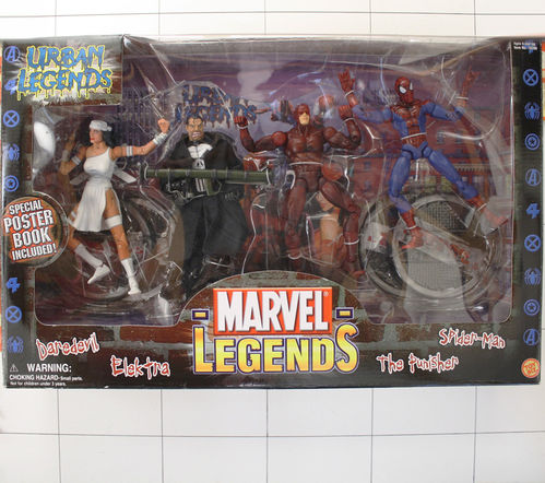 Set Urban Legends, Marvel, Toy Biz, 4 Actionfiguren