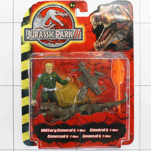 Military General & T-Rex, Jurassic Park 3, Hasbro