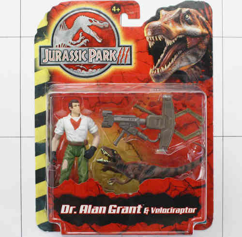 Dr. Alan Grant & Velociraptor, Jurassic Park 3, Hasbro