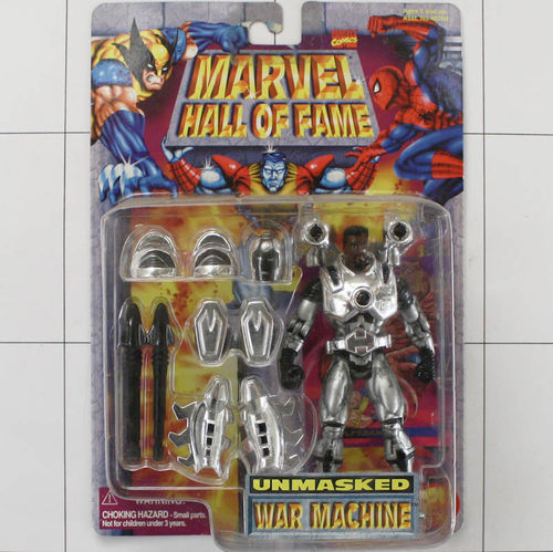 War Machine, unmasked, Marvel Hall of Fame, ToyBiz