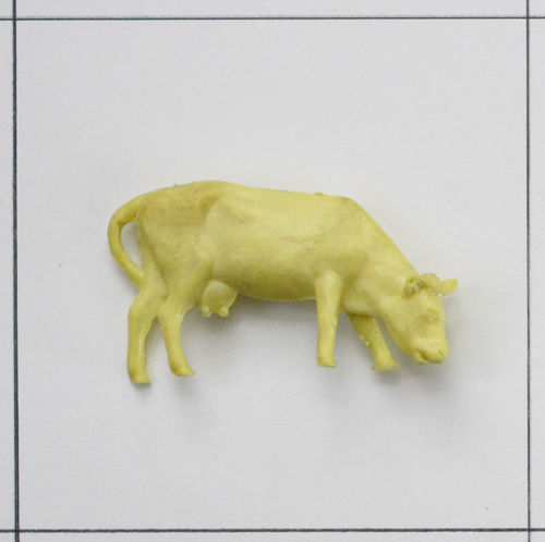 Kuh, Kopf gesenkt, gelb, Bauernhof, Leyla