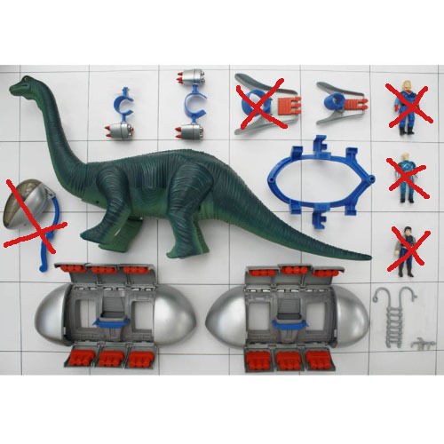 Diplodocus, nicht komplett, ohne Figuren, Dino-Riders, Tyco, Serie 1