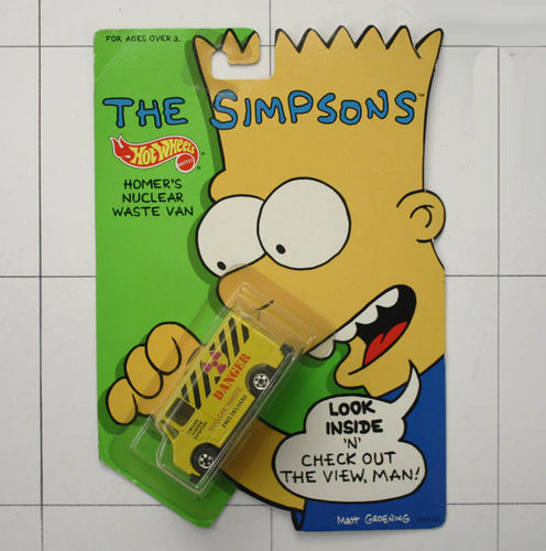 Homer`s Nuclear Van, Simpsons, Die-Cast Metal, Mattel, Hot Wheels
