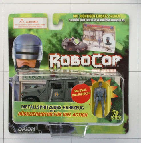 Robocop Fahrzeug, Einsatz-Szenen, Die-Cast Metal, Toy Island