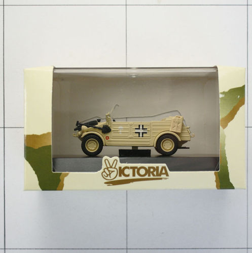 Kübelwagen Afrika Korps, Die-Cast Metal, 1:43, Victoria