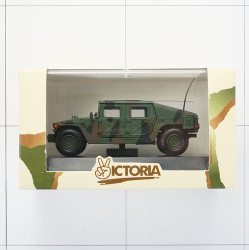 Hummer, Army, Camouflage, Die-Cast Metal, 1:43, Victoria