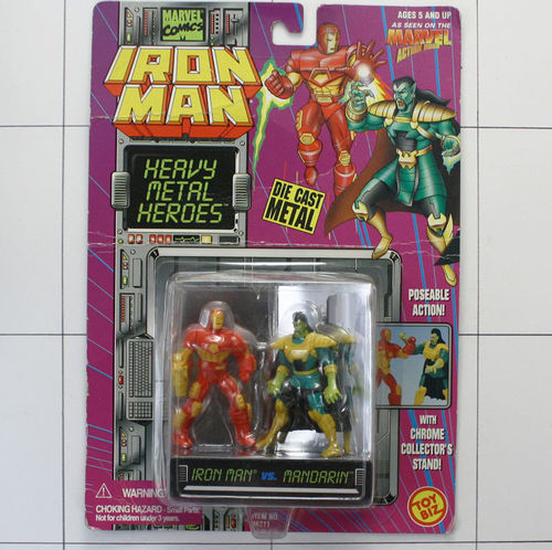 Iron Man vs Mandarin, Toy Biz, Die Cast Metal