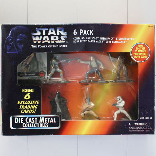 Star Wars, 6 Pack, Power of the Force, Kenner, Die Cast Metal