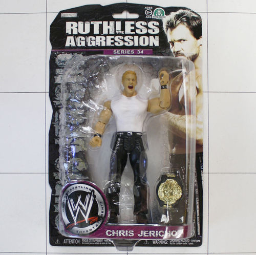 Chris Jericho, WWF, Ruthless Aggression, Jakks Pacific, Actionfigur