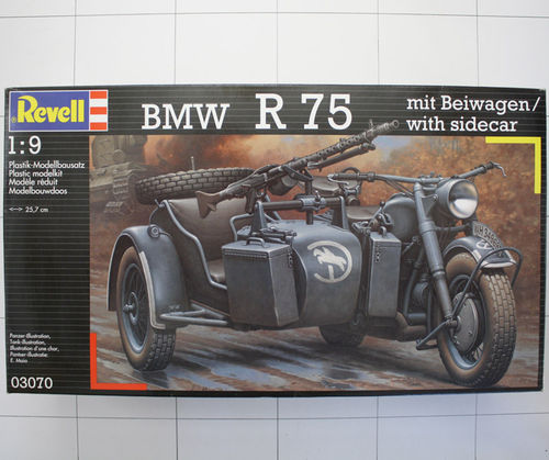 BMW R 75 mit Beiwagen, Revell 1:9