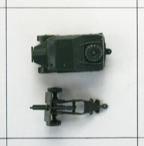 Quad und Gun, Airfix H0-00, Plastik-Fertigmodell