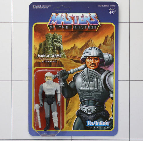 Man-At-Arms, (Movie Accurate), Masters of the Universe, ReAction, Super7