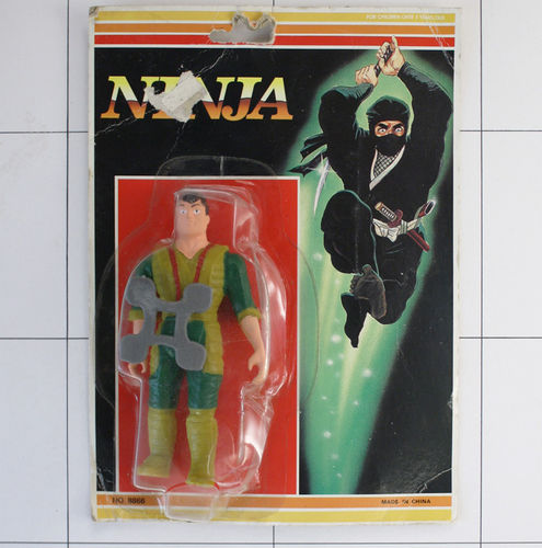 Ninja, gelb-grün, Made in China, Figur