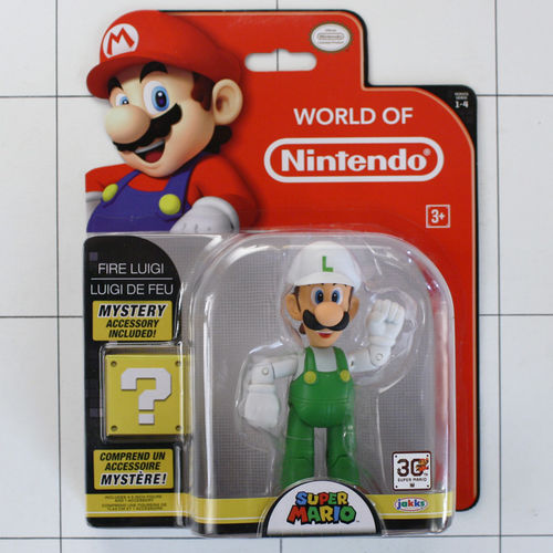 Fire Luigi, World of Nintendo, Jakks, Actionfigur