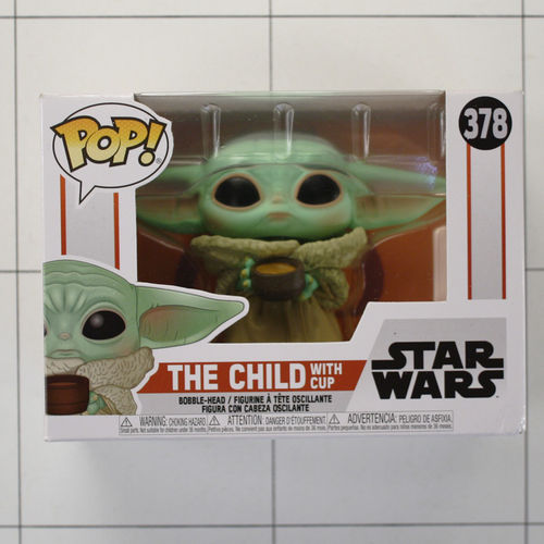 Baby Yoda with Cup, The Child, Mandalorian, Star Wars, Hasbro