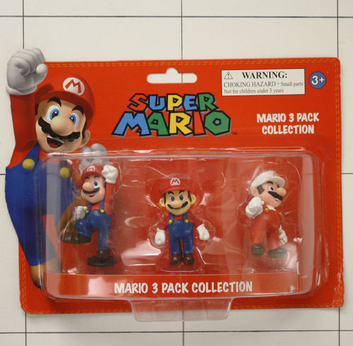 Mario, 3 Pack, Super Mario, Nintendo, Sammelfigur